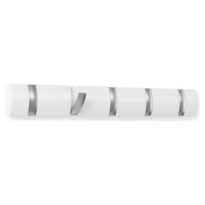 Umbra HK Limited Umbra Закачалка за стена с 5 бр. закачалки flip - цвят бял (umbra-318850-1338)