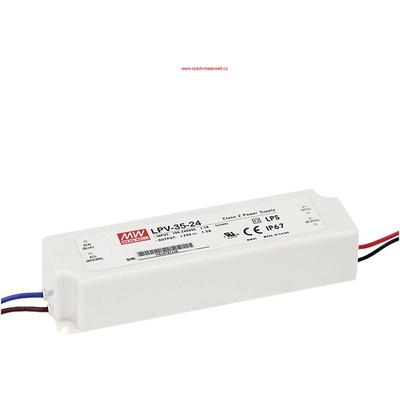 MW-LPV, 35W napájecí zdroj Meanwell, LPV-35-24, 24V, IP67
