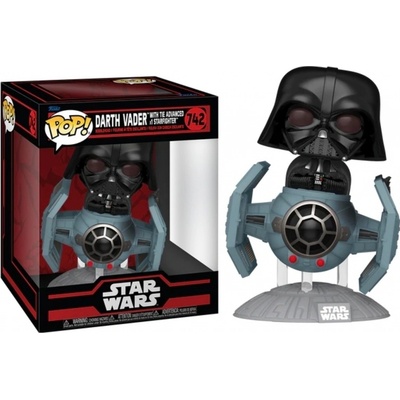 Funko Pop! 742 Star Wars Dark Side Darth Vader with Tie Advanced x1 Starfighter
