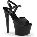 Pleaser USA Pleaser Sky-309 Blk Faux Leather/Blk Matte 41