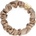 By Eloise London Silk Scrunchie Gold Heart Ластик за коса за жени цвят Sand