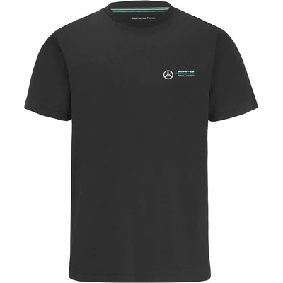 Mercedes Men F1 FW Small Logo T-Shirt Black