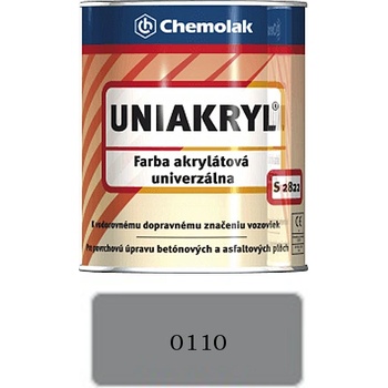 Chemolak Uniakryl S 2822 0110 šedá 5 kg