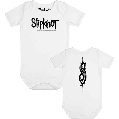 Dětské body METAL KIDS Slipknot Logo bílá
