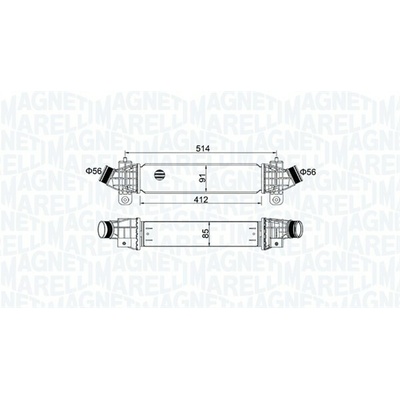 Chladič plniaceho vzduchu MAGNETI MARELLI 351319204970