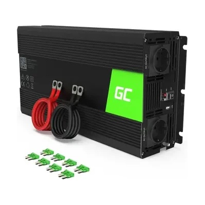 Green Cell Инвертор green cell 24v/1500w чиста синусоида (inv19de)