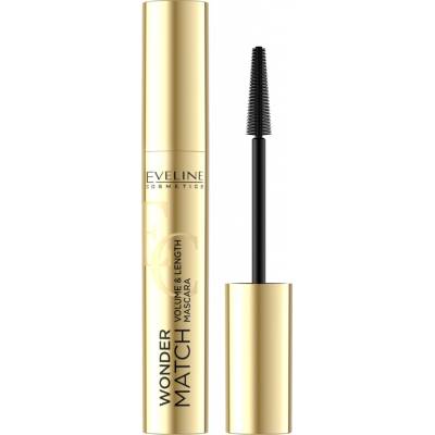 Eveline Cosmetics Wonder Match řasenka pro objem a zahuštění řas Black 7 ml
