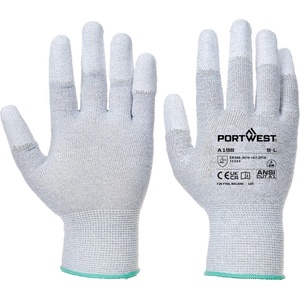 Portwest ab198 esd / Антистатични ръкавици, 12 броя в опаковка - сиви xl (ab198grrxl)