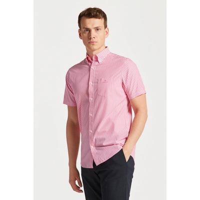 Gant košeľa reg Broadcloth stripe BD SS ružová