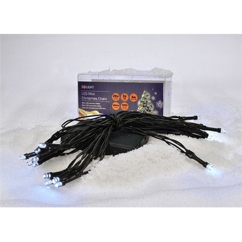 Solight 1V50-W vánoční řetěz 20 LED na baterie 3m bílý