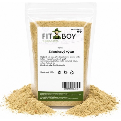 FITBOY Zeleninový vývar korenia 100g