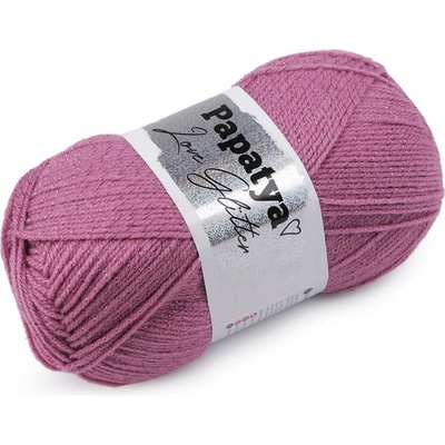 Pletací příze Papatya Love Glitter 100 g Varianta: 7 (3570) lila, Balení: 1 ks 54250/135563/252554