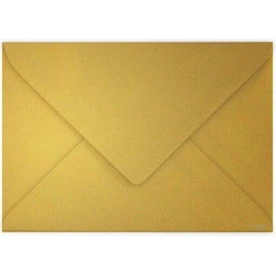 Obálka barevná Clairefontaine C5 162x229mm, 120g/m2 - zlatá, 1 ks