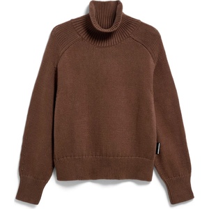 ARMEDANGELS Дамски пуловер ARMEDANGELS Women's Winter Cotton Knit Sweater Jumper - Claystone (117-4049-0214)