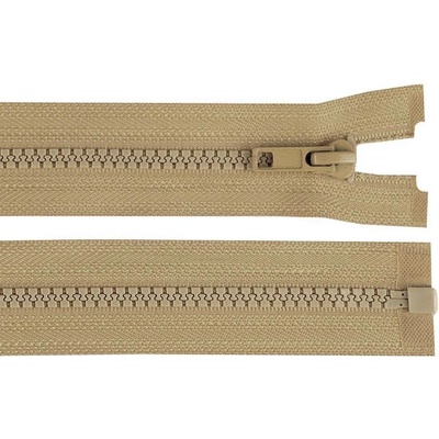 Pro Háčkování Kostěný zip No 5 délka 50 cm hnědý přírodní