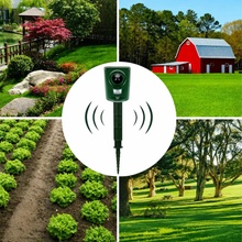 Jipos Tools Ultrazvukový odpuzovač pro zvířata se senzorem pohybu R2454