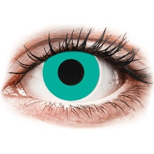 Gelflex CRAZY LENS - Solid Turquoise - dioptrické jednodenní 2 čočky