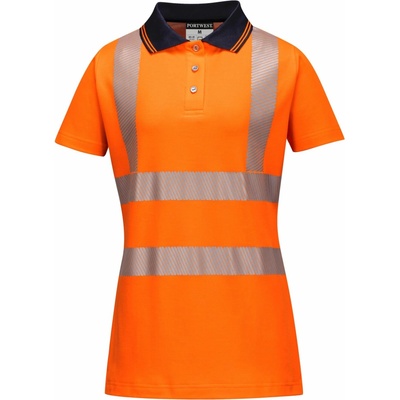 Portwest LW72 Dámska reflexná polokošela oranžová/čierna S