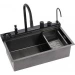 Inter Ceramic Кухненска мивка 7547PVD Black + Смесител 7567131MB - комплект с екстри и PVD покритие (7547PVD BLACK + СМЕСИТЕЛ 7567131MB) Мивка за вграждане