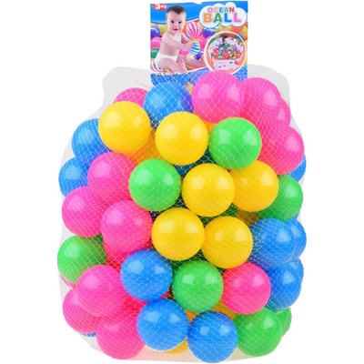 Farebné guličky do bazéna 6,5 cm 100 ks