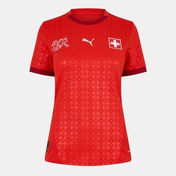 Image 1 of PUMA Дамска футболна фланелка Puma Switzerland Home Shirt 2025 Womens - Red