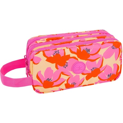 COOLPACK Несесер Cool Pack Primus - Flores Rosa, с 3 ципа и дръжка (F060914)