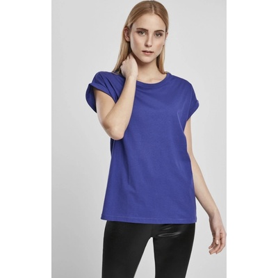 Urban Classics s ohrnutými rukávky 100% bavlna bluepurple
