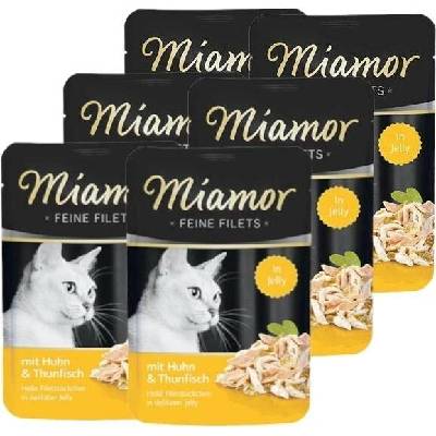 Miamor Feine Filets kuřecí filety s tuňákem 6x100 g