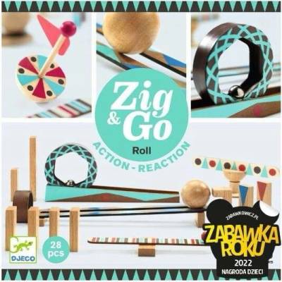 Djeco Kostky Zig & Go DJ05640 28 dílků
