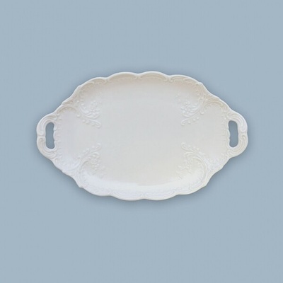 Oválna porcelánová miska biela Opera 25 cm Český porcelán Dubí