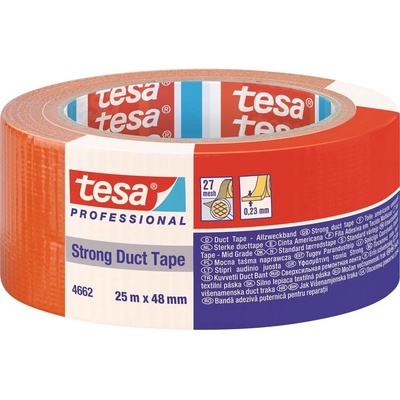 Tesa Duct Tape Strong 04662-00195-01 Inštalačné izolačná páska 25 m x 48 mm oranžová 1 ks