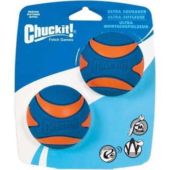 Chuckit! loptička Ultra Squeaker Ball Med. 6,5 cm 2 ks