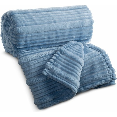 Eurofirany Deka NINA flano svetlomodrá Polyester 200x220