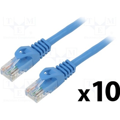 Lanberg PCU6-20CC-0150-B Patch U/UTP Cat 6 RJ45 vidlice z obou stran lanko CCA