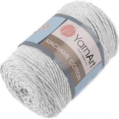Pletací příze Macrame Cotton 250 g, střední, 8 (756) šedá nejsvětlější
