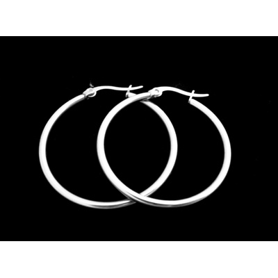 Steel Jewelry náušnice KRUHY 30 mm z chirurgické oceli NS141117