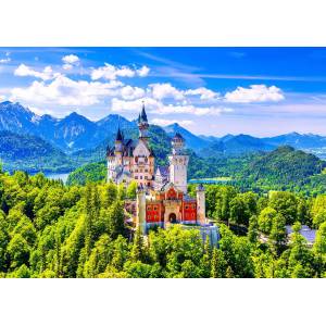 Enjoy - Puzzle Neuschwanstein Castle in Summer, Germany - 1 000 piese