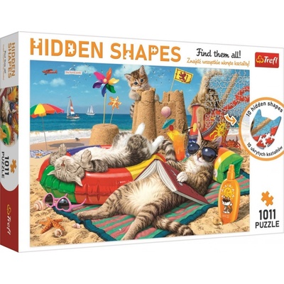 TREFL Hidden Shapes Kočičí prázdniny 1011 dielov