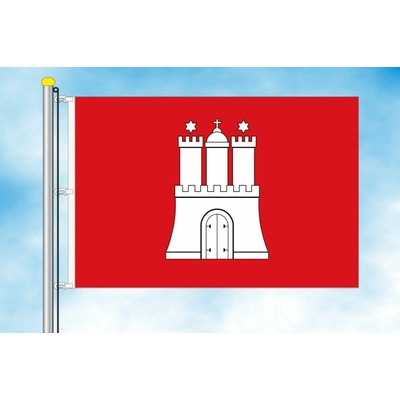 LIBEA, s.r.o. Hamburk vlajka Rozměr: 40×60 cm, Uchycení: Karabiny na stožár