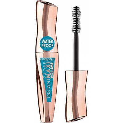 Deborah Milano voděodolná řasenka pro maximální objem 24ore black 12 ml
