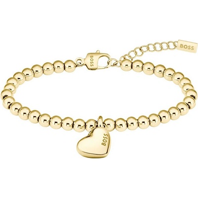 Hugo Boss Romatnický dámsky náramok z pozlátenej ocele Beads 1580643 zlatá