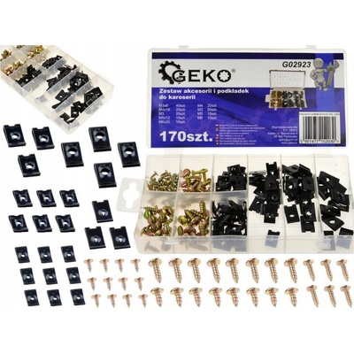 Samořezné šrouby a pružné matice pro karosérie, různé rozměry, sada 170 kusů – Hledejceny.cz