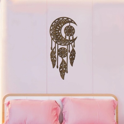 dřevo života Lapač snů MANDALA MOON Rozměry (cm): 27x60, Zvolte barvu dekoru: Ořech