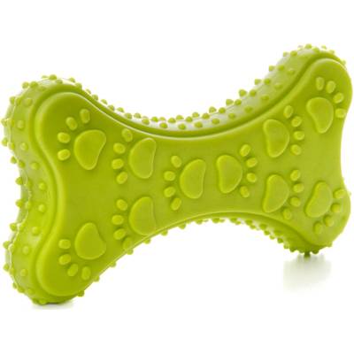 JKDog kost z termoplastické pryže 10 cm zelená