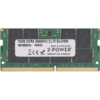 2-Power DDR4 16GB 2666MHz CL19 MEM5604A