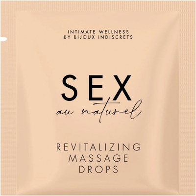Bijoux Indiscrets Sex Au Naturel Revitalizing Massage Drops Sachette 2 ml