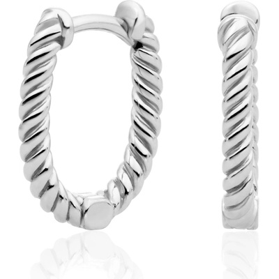 Sparkling Jewels Slušivé stříbrné náušnice EAS21