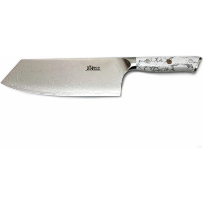 MaceMaker WHITE STONE CLEAVER SanMai Damaškový Kuchyňský nůž