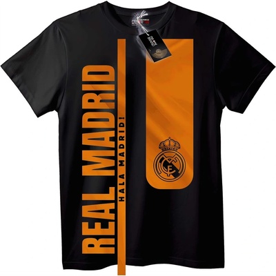 NOONEBRAND Тениска Real Madrid с лого Hala Madrid - M, Black