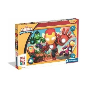 Clementoni Пъзел Clementoni Maxi - Iron Man and his awesome friends 62 x 42 cm 104 Части